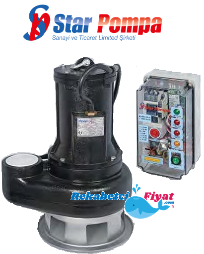 STAR SPFvx 300T 3HP 2 1/2'' Çıkışlı 380v Açık Fanlı Panolu Endüstriyel Tip Foseptik Dalgıç