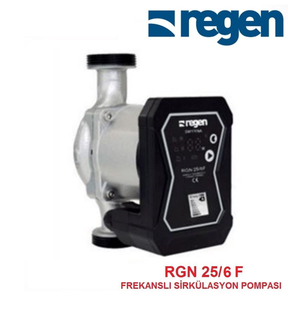 REGEN RGN 25/6 F 1½'' GİRİŞ-ÇIKIŞLI DİŞLİ TİP FREKANS KONVERTÖRLÜ SİRKÜLASYON POMPASI