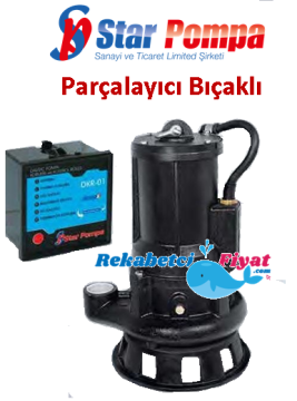 STAR SPK D 400T 4HP 1 1/2'' Çıkışlı 380v Parçalayıcı Bıçaklı Foseptik Dalgıç Pompa +pano