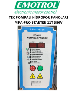 EMOTROL MPA-PRO STATER 11T 0,37KW - 11KW 380V Tek Pompalı Hidrofor panosu