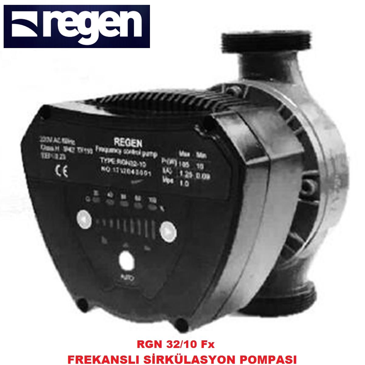 REGEN RGN 32/10 Fx 2'' GİRİŞ-ÇIKIŞLI DİŞLİ TİP FREKANS KONVERTÖRLÜ SİRKÜLASYON POMPASI