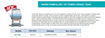 Momentum WT-601   12V/24V   Marin Pompaları/ DC Pompa Denge Tankı