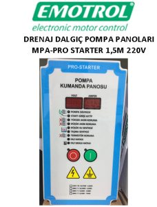 EMOTROL MPA-PRO STATER 1.5M 0,37KW - 1.5KW 220V Drenaj Dalgıç Panosu
