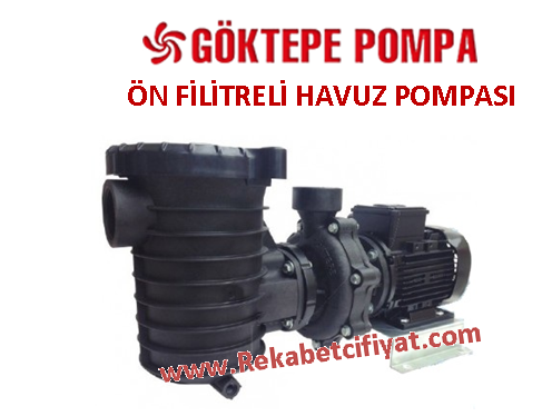 GÖKTEPE GHP 200 2HP 220V Polipropilen Gövdeli Ön Filitreli Havuz Pompası