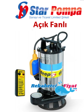 STAR DEEP SPF 100 T 1HP 1 1/2'' Çıkışlı 380v Açık Fanlı Termistör Korumalı Foseptik Dalgıç Pompa+pano