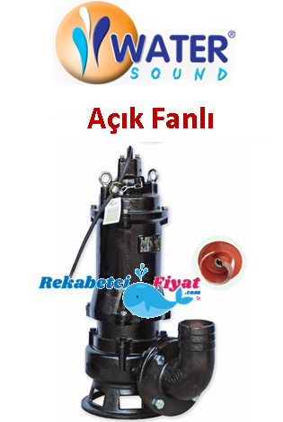 WATER SOUND WQ 65-12-5.5 QG 7.5hp  4'' Çıkışlı Döküm Gövdeli Pis Su Dalgıç Pompa