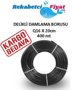 Q16mm x 20cm Delikli Damlama Borusu ( 400mt )