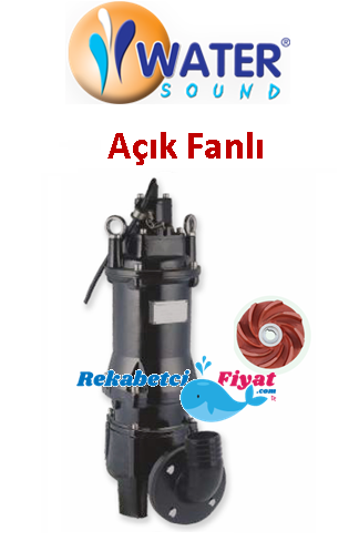WATER SOUND 65 WQX25-10-2.2 3hp 2 1/2\'\' Çıkışlı Döküm Gövdeli Pis Su Dalgıç Pompa