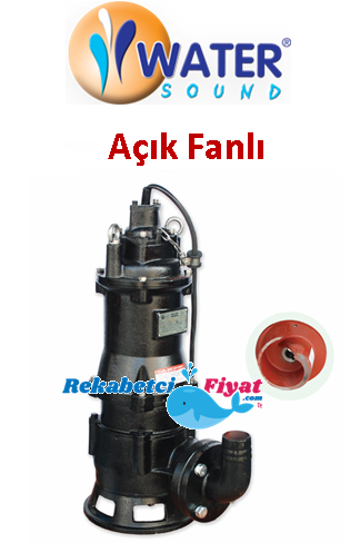 WATER SOUND WQ 25-7-1.5 QG 2hp 2'' Çıkışlı Döküm Gövdeli Pis Su Dalgıç Pompa