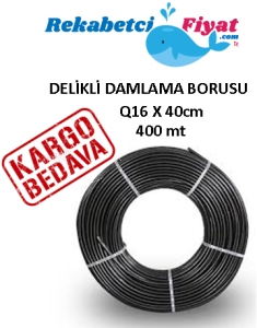 Q16mm x 50cm Delikli Damlama Borusu ( 400mt )