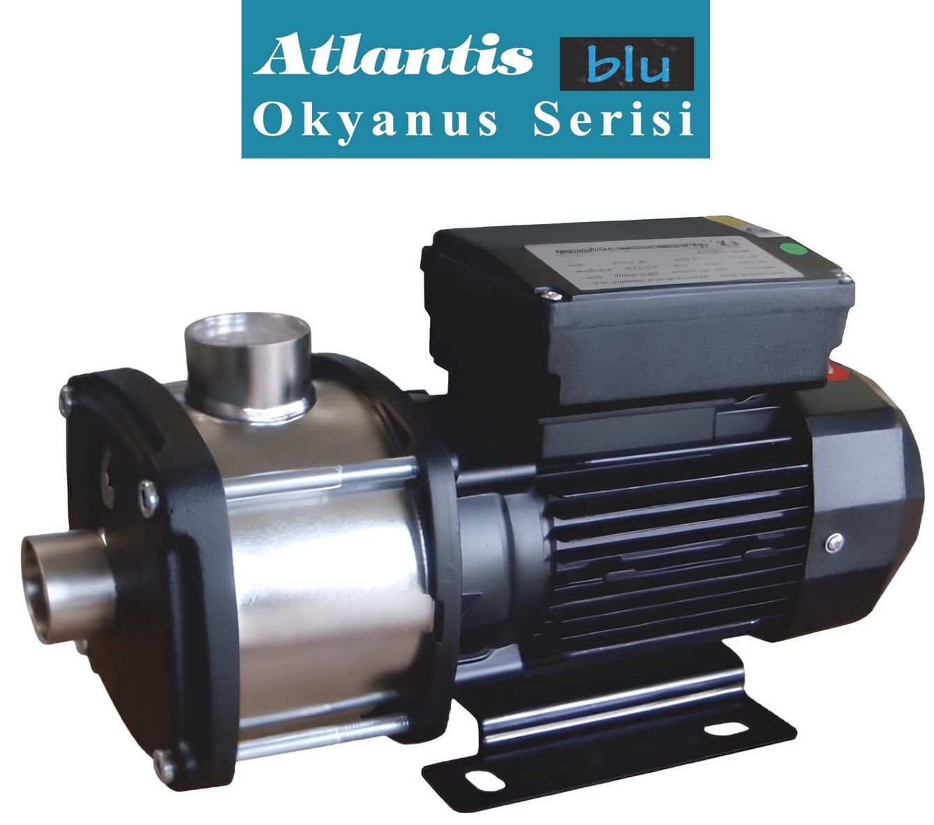 ATLANTİS KDOD 2-8T - 1.6 HP 380V KOMPLE PASLANMAZ ÇELİK ÇOK KADEMELİ SANTRİFÜJ POMPA