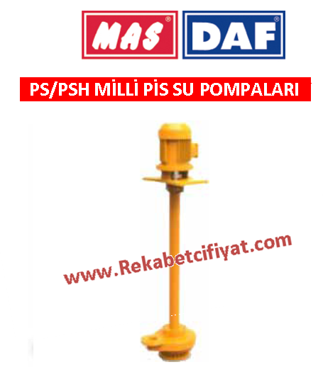 DAF PS- 200 1HP 1500 rpm 380V Düşey Milli Pis Su Pompası