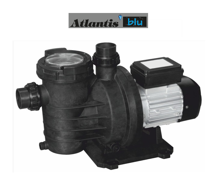 Atlantis HVZ2-200M P1:2.5Hp-P2:2Hp 220V Kendinden Emişli Ön Filtreli Yüksek Debili Çok Sessiz Havuz Pompası