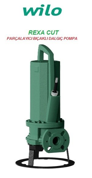 Wilo Rexa CUT GE03.20/P-T15-2-540X 2Hp 380V Parçalayıcı Bıçaklı Foseptik Dalgıç Pompa
