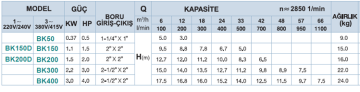 Momentum BK150 1.5hp 380v Paslanmaz Açık Fanlı  Santrifüj Pompa