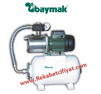 JETINOX 112M-20 Litre - 7 kat / 7 daire- Paslanmaz çelik gövdeli Paket Hidrofor