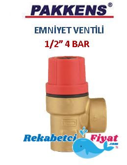 PAKKENS 1/2'' 6 Bar Sabit Basınçlı Emniyet Ventili (dişi)