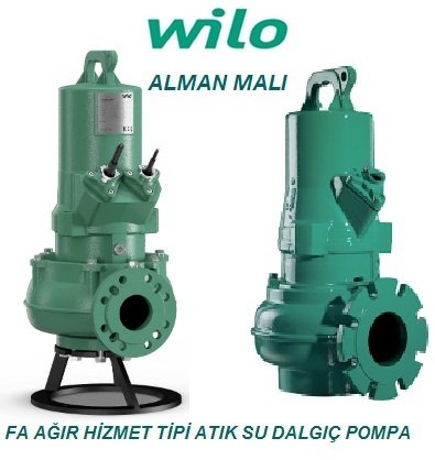Wilo FA 10.82-245E + T 17.2-4/24H Ex 20.4Hp 380V Atık Su Ağır Hizmet Tipi Drenaj Dalgıç Pompa