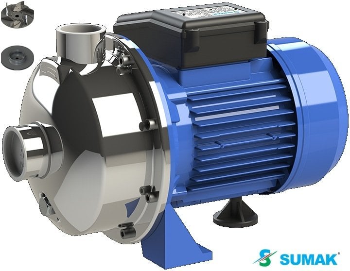 Sumak SMINOX/K -100T-S 1Hp 380V Paslanmaz Sıcak Su Santrifüj Pompa