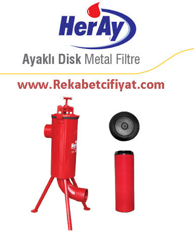 HERAY 2 1/2'' Ayaklı Disk Metal Filitre