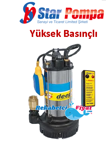 STAR POMPA DEEP SPD 150 M 1,5HP 220V Temiz Su Drenaj Dalgıç Pompa