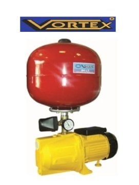 Vortex VPJ Jet 100 OVAL 1Hp 220V 24 Litre Küre Kitli Paket Hidrofor 5 Kat / 5-6 Daire