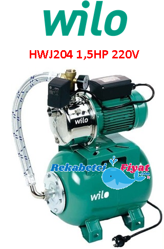 WİLO HWJ204 1.5Hp 220V 50Lt Genleşme Tanklı Hidrofor (5 kat - 10 daire)