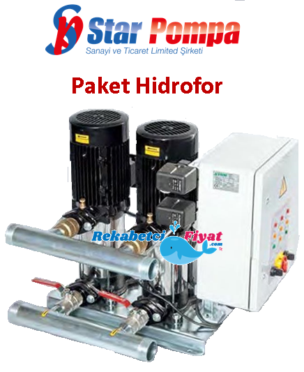 STAR POMPA 2XSD 80/10 T 2HP 380v Çift Pompalı Paket Hidrofor
