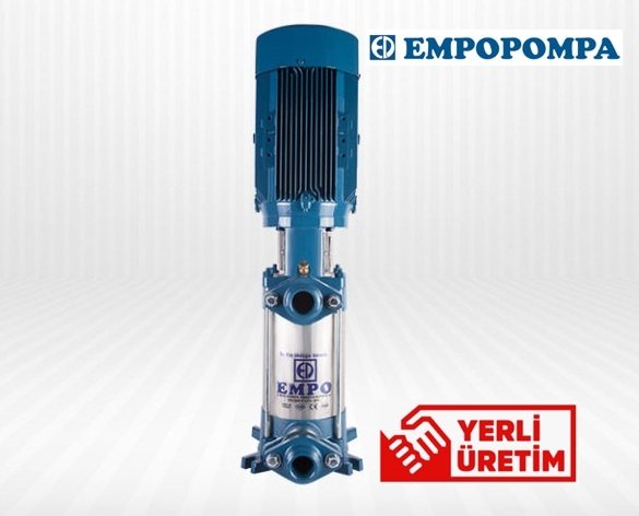 Empo  EMD-80/8 T       1Hp 380V  Düşey Milli Kademeli Pompa