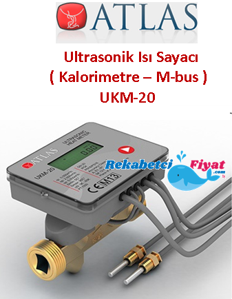 ATLAS UKM-20 DN20 Ultrasonik Isı Sayacı Kalorimetre ( M-Bus)