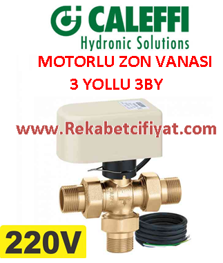 CALEFFI 1''' 220v ÜÇ Kontak Kontrollü Motorlu Küresel Zon Vanası