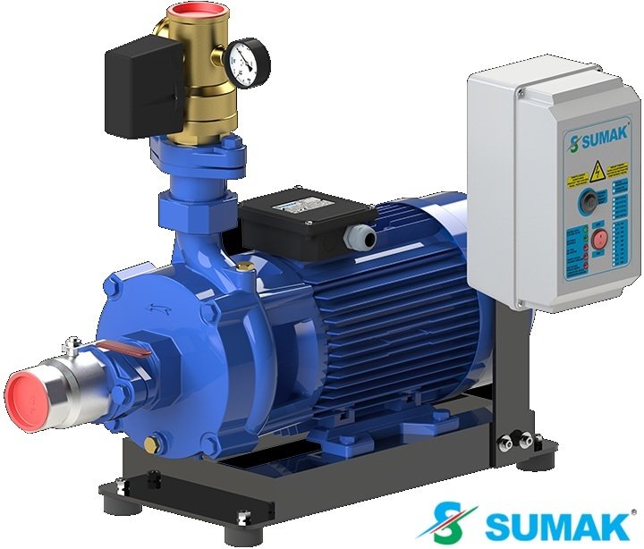 Sumak SMKTA750/2 1X5.5 kW 380V Tek Pompalı Emişli Çift Kademeli Yatay Hidrofor
