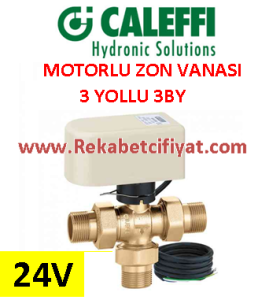 CALEFFI 1''' 24V ÜÇ Kontak Kontrollü Motorlu Küresel Zon Vanası