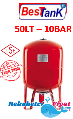 BEST 50LT 10BAR Dik Ayaklı Genleşme Tankı