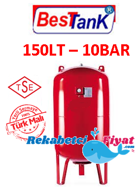 BEST 150LT 10BAR Dik Ayaklı Genleşme Tankı