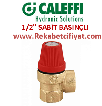 CALEFFI 1/2'' 4 Bar Sabit Basınçlı Emniyet Ventili