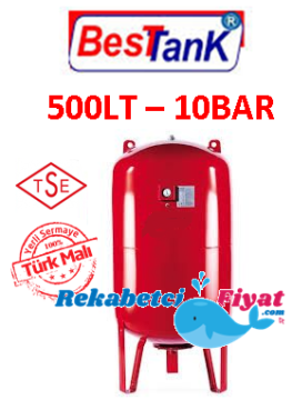 BEST 500LT 10BAR Dik Ayaklı Genleşme Tankı