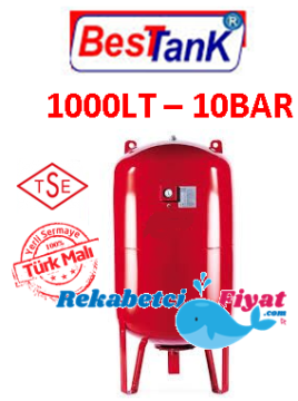 BEST 1000LT 10BAR Dik Ayaklı Genleşme Tankı