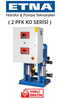 Etna 2 PFK KO 45/6-185 25hp İki Pompalı Frekans Kontrollü Paket Hidrofor