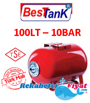 BEST 100LT 10BAR Yatık Genleşme Tankı