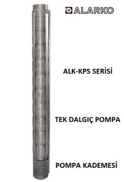 Alarko 6030/06   7.5Hp  6'' Paslanmaz Çelik Derin Kuyu Tek Dalgıç Pompa (Tek Pompa-Pompa Kademesi) ALK-KPS Serisi