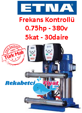 ETNA 2FM EPH B-6 0.75HP 380V Çift Pompalı Frekans Kontrollü Paket Hidrofor