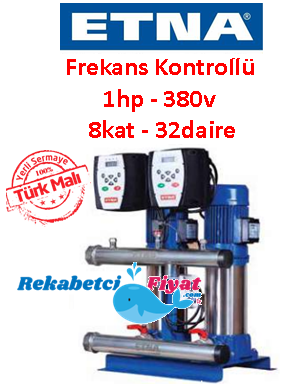 ETNA 2FM EPH B-8 1HP 380V Çift Pompalı Frekans Kontrollü Paket Hidrofor