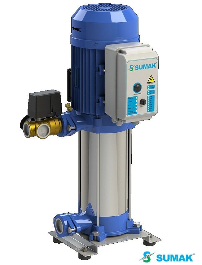 Sumak SHM12A 220/4 1X1.6 kW 220V Tek Pompalı Düşey Milli Kademeli Hidrofor