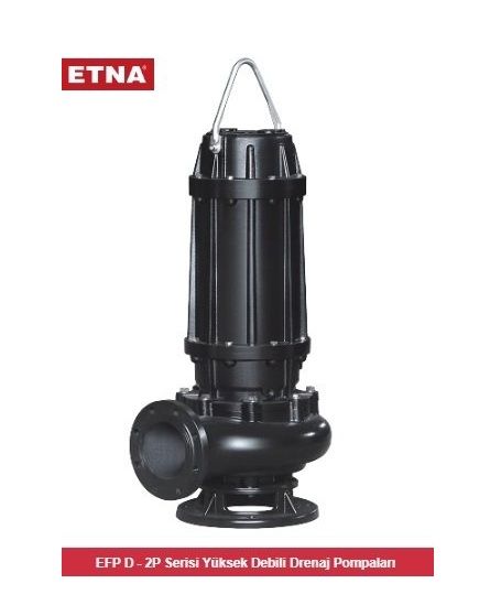 Etna EFP 55D-2P 7.5Hp 380V Pik Döküm Gövdeli Yüksek Debili Drenaj Dalgıç Pompa