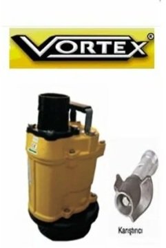 Vortex KRS 34 5.5Hp 380V 3\'\' Çıkışlı Krom Açık Fanlı Karıştırıcılı Dalgıç Pompa