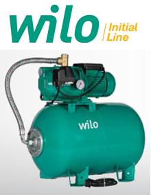 Wilo Initial Aqua SPG 25-9.45 1.5hp 220v 25Lt Tanklı Döküm Jet Paket Hidrofor
