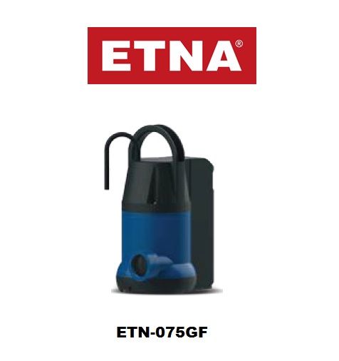 Etna ETN-075GF  1Hp 220V  Plastik Gövdeli Gizli Flatörlü Drenaj Dalgıç Pompa