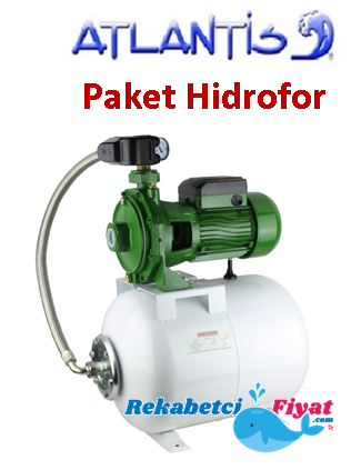 ATLANTİS 2MCP 160-160-ST 2HP 220V 50Lt Tanklı Paket Hidrofor Seti ( 6Kat - 15Daire )