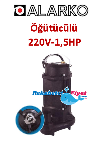 ALARKO WQCS(D) 10-12 1.5HP 2'' Çıkışlı 220V Bıçaklı Öğütücü Foseptik Dalgıç Pompa